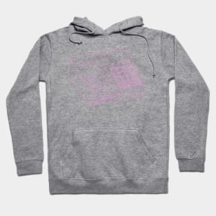 Beat Maker (Pastel Violet Lines) Analog / Music Hoodie